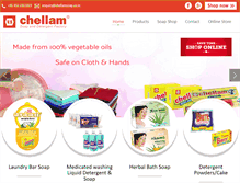 Tablet Screenshot of chellamsoap.co.in